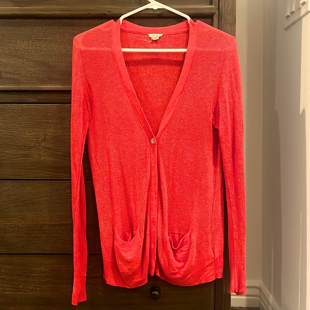 Fossil Brand Red Cardigan